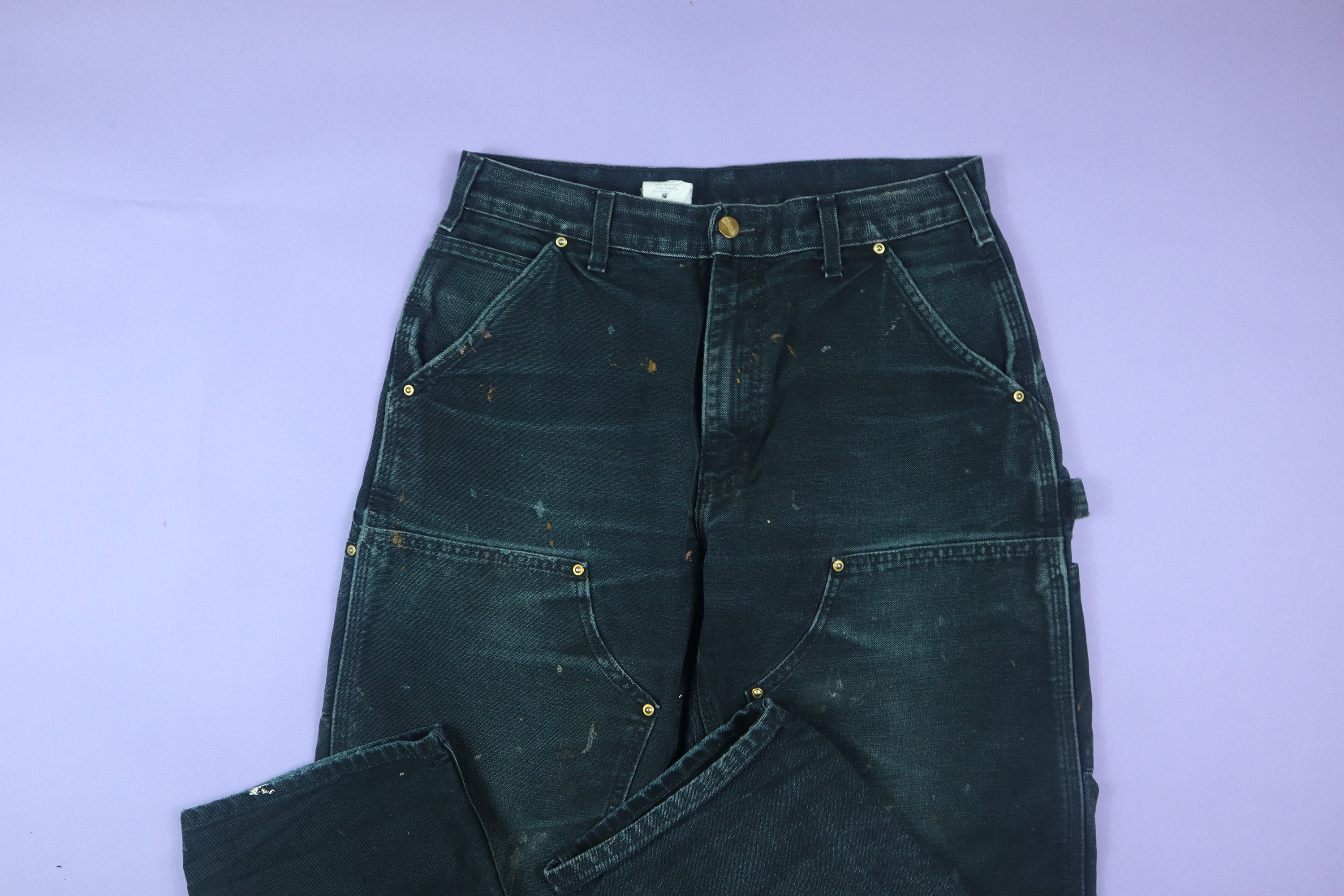 パンツ carhartt double knee damage denim Carhartt WIP Double Knee Pant-Denim (Worn Used Wash) – Burn