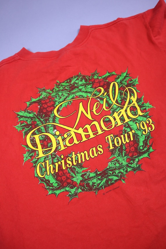 Neil Diamond Christmas Tour 1993 T-Shirt - image 5