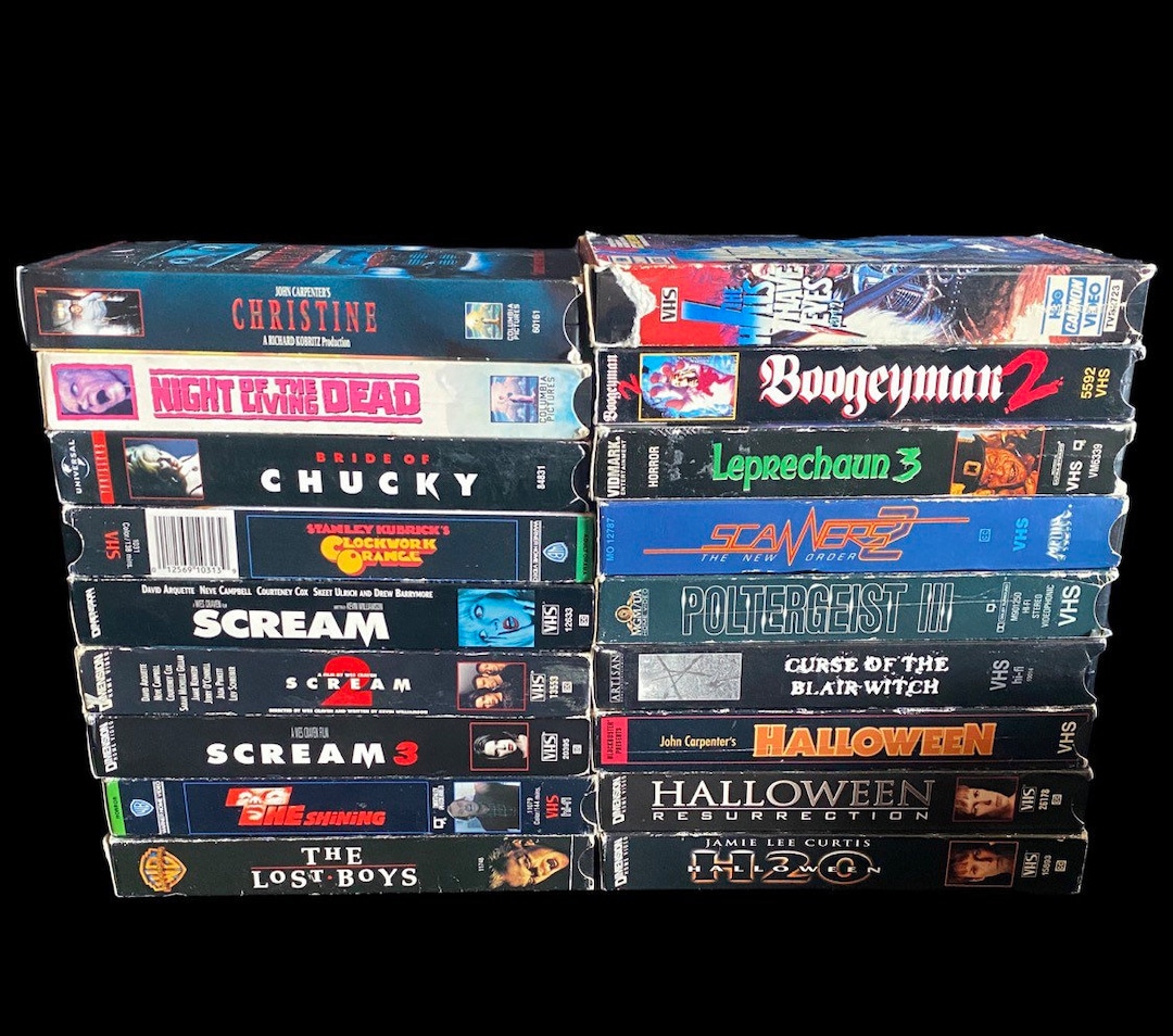 CHOOSE ONE Horror Scary Movie 1980s 1990s Vintage Tape VHS Etsy