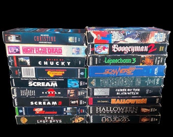 CHOOSE ONE! Horror Scary Movie 1980s 1990s Vintage Tape VHS