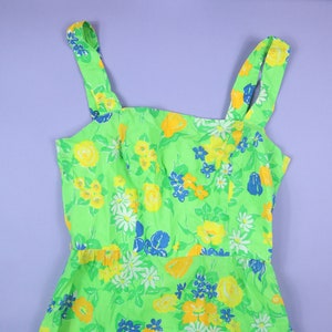 Sea Wave Hawaiian Floral Vintage Dress