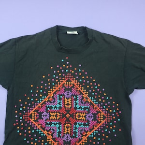 Speedo Colorful Dots Design 1990&#39;s Vintage T-Shirt
