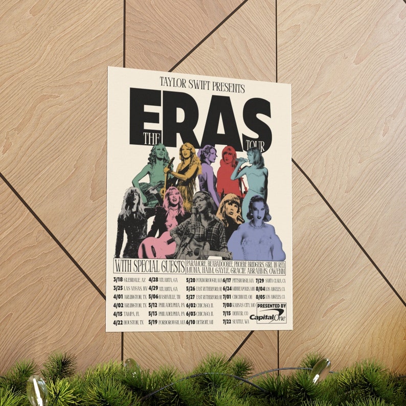 Taylor Swift Eras Tour Fandesigned Poster Etsy