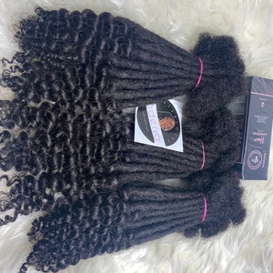 High quality loc extension curly ends 100% human hair dreadlock dread locks extensions with curly ends