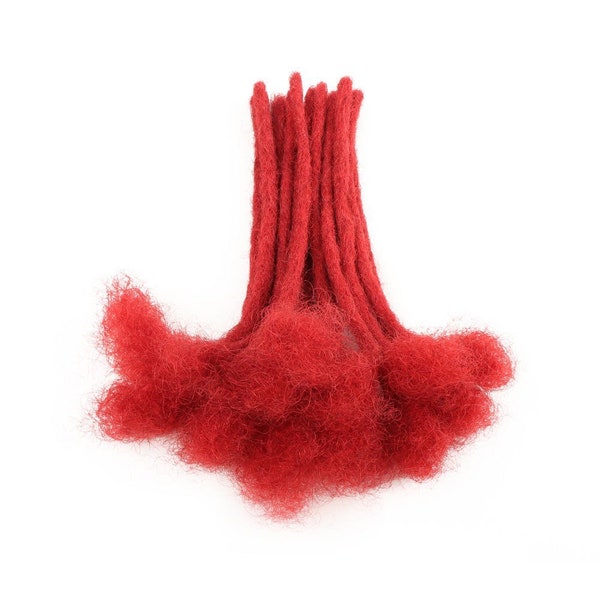 Red Hair Extensions Etsy