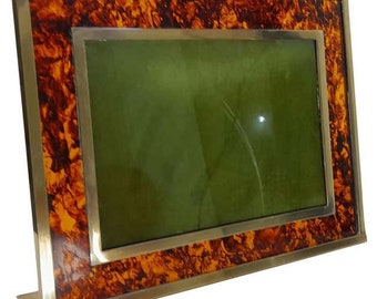 Picture Frame in Faux Tortoise Lucite, Italy