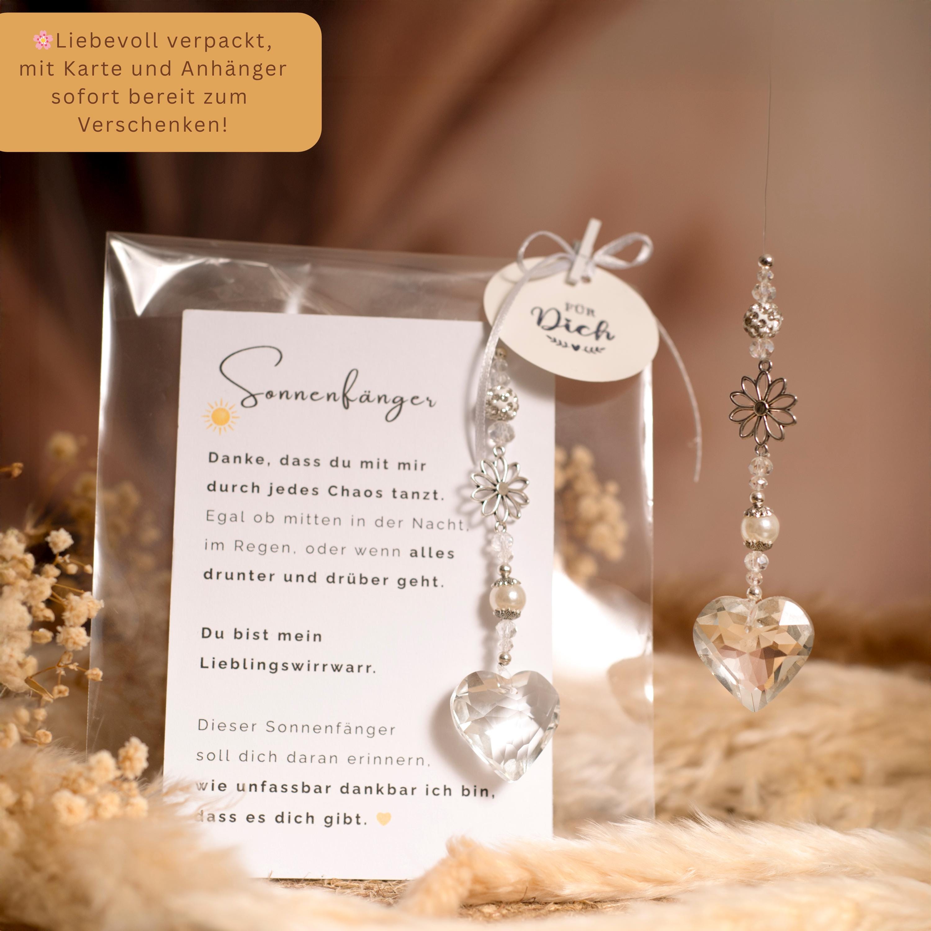 Dicksons Sunshine Of Friendship Sonnenfänger Aus Glas – 15,2x22,9 Cm, Mit Saugnapf & Spruch