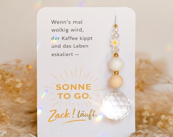 Sonnenfänger, Suncatcher, Geschenk Freundin Ideen, kleines Geschenk Freundin, Geschenk Kollegin, Mitbringsel, Aufmunterung Geschenk,