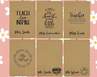 TEACHER CLIPBOARDS | Personalised | End Of Year Gift | Educators Gifts | Custom | Clipboard | Teacher | EA | Gifts