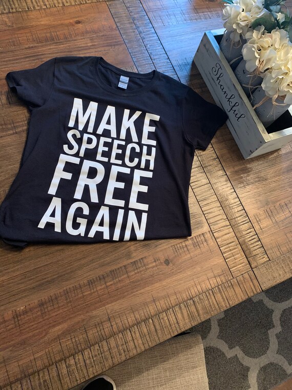 Free Speech Tshirt Etsy