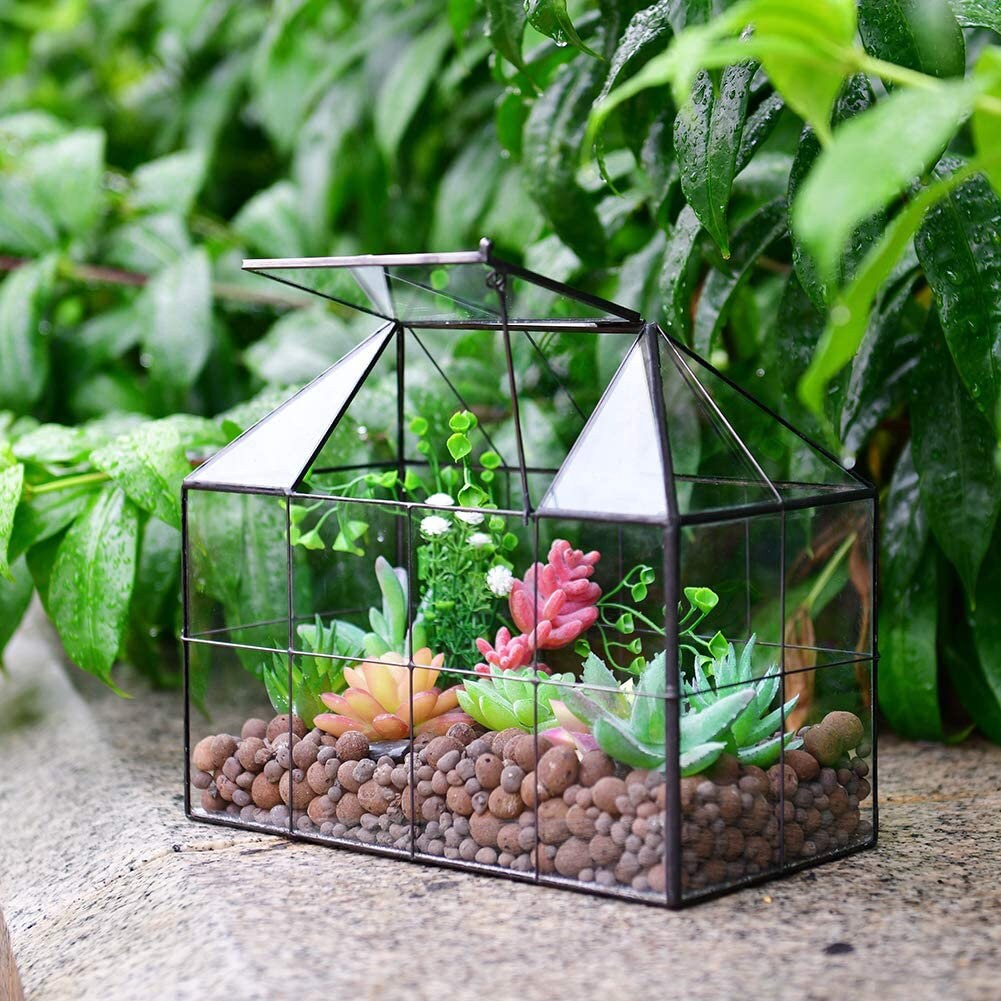 Glass Terrarium Large Glass Terrarium House Planter Etsy