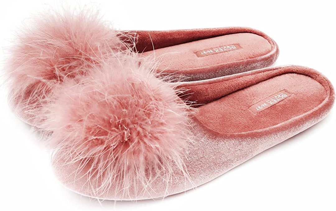 Slipper Women's Cozy Velvet Memory Foam House Slipper - Etsy