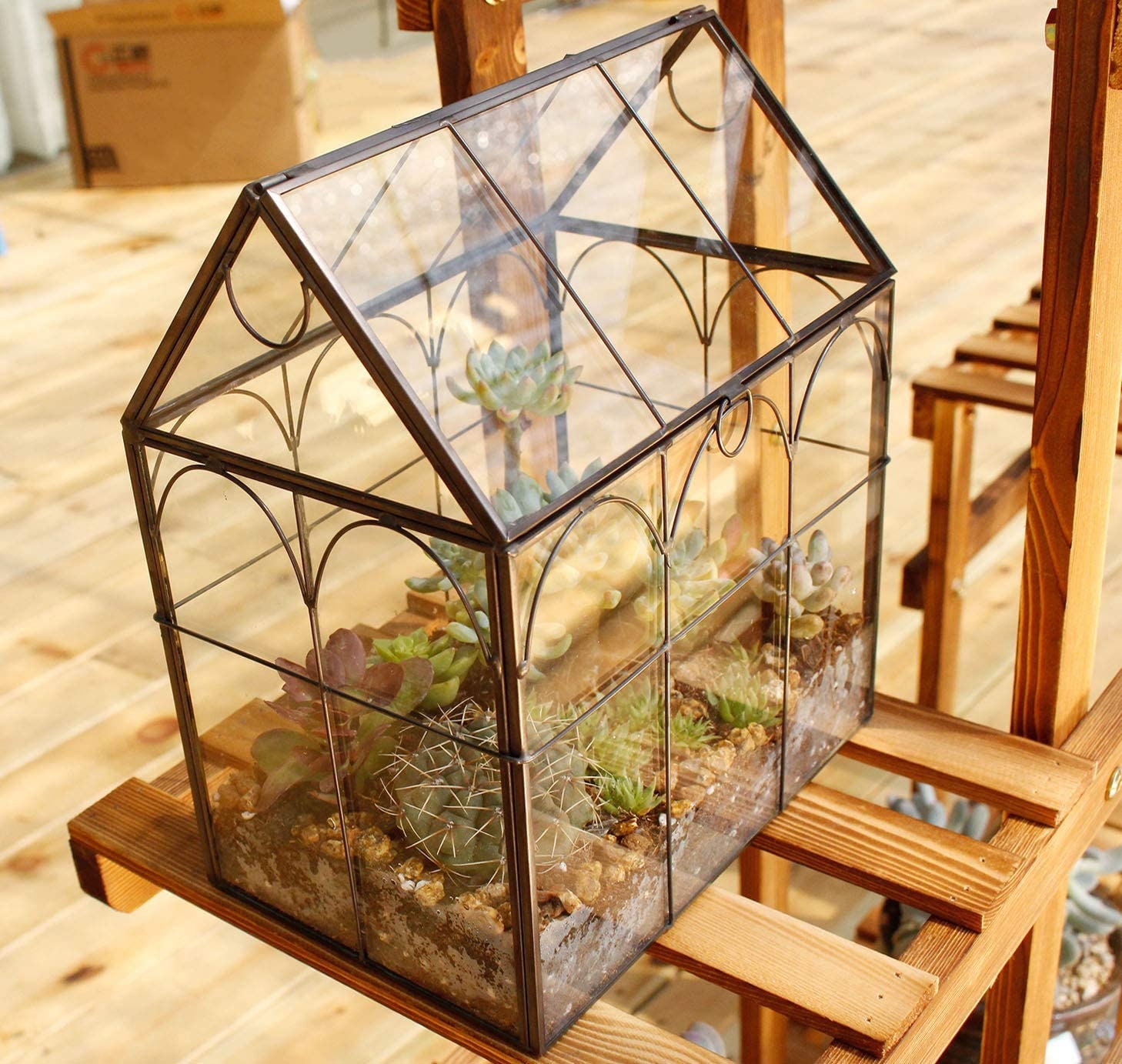 Glass Terrarium Elegantlife Succulent Terrarium House Shape Etsy