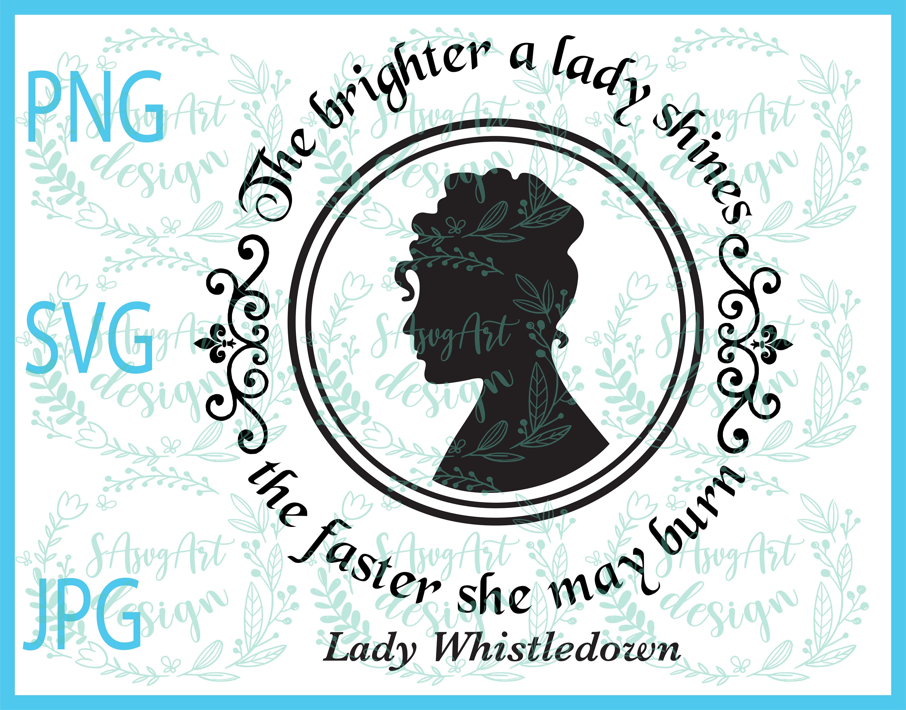 Penelope Svg Visual Arts Craft Supplies & Tools Lady Whistledown Bridgerton Penelope ...