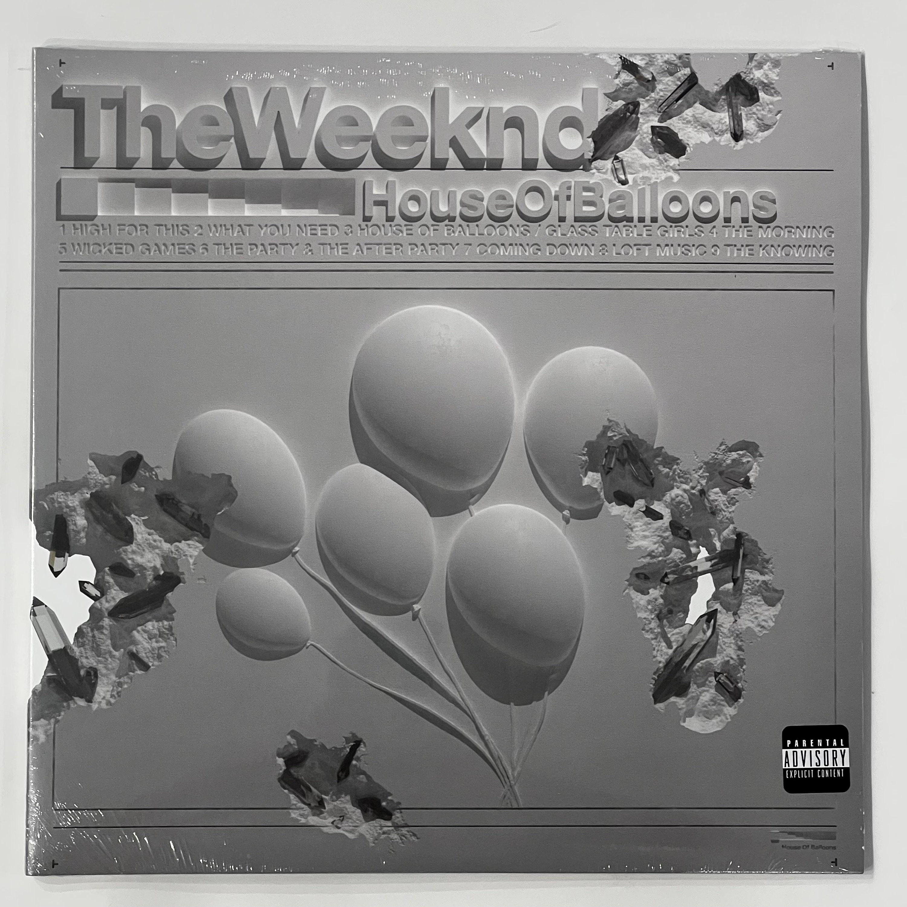 The Weeknd x Daniel Arsham House Of Balloons th Anniversary 2LP Vinyl  Limited Clear " Record