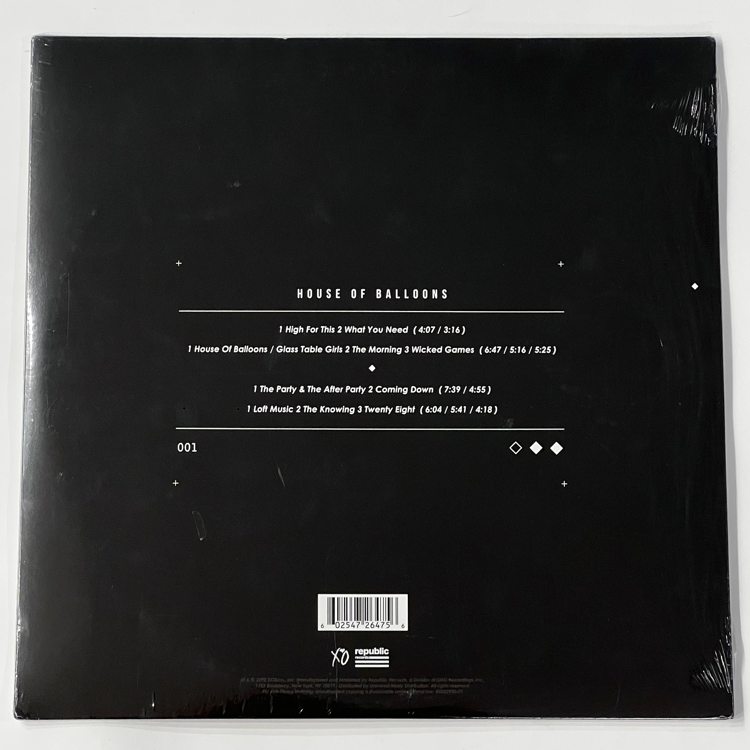 The Weeknd: House of Balloons Vinyl 2LP