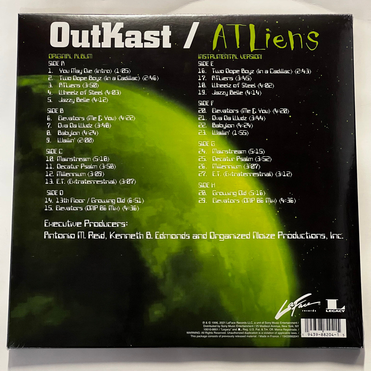 OutKast ATLiens 12インチレコード Outkast Atliens 4LP Vinyl Limited Black 12
