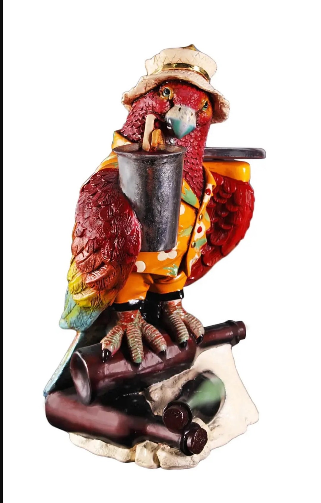 Parrot Butler 23″ Resin Parrot Butler Large Sculpture - Etsy