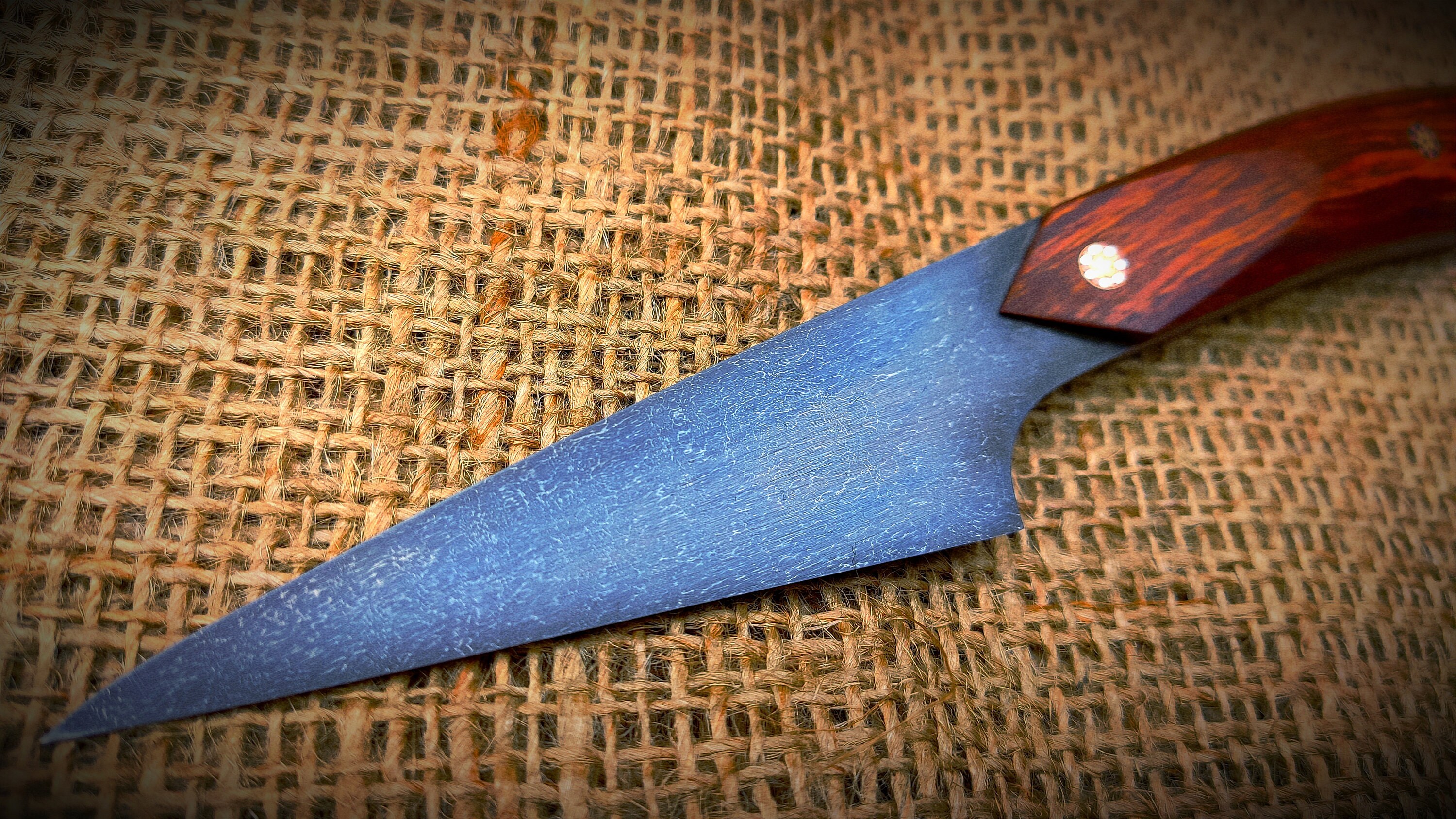 Japanese Knife kiridashi Made of Wootz Steel. Etsy