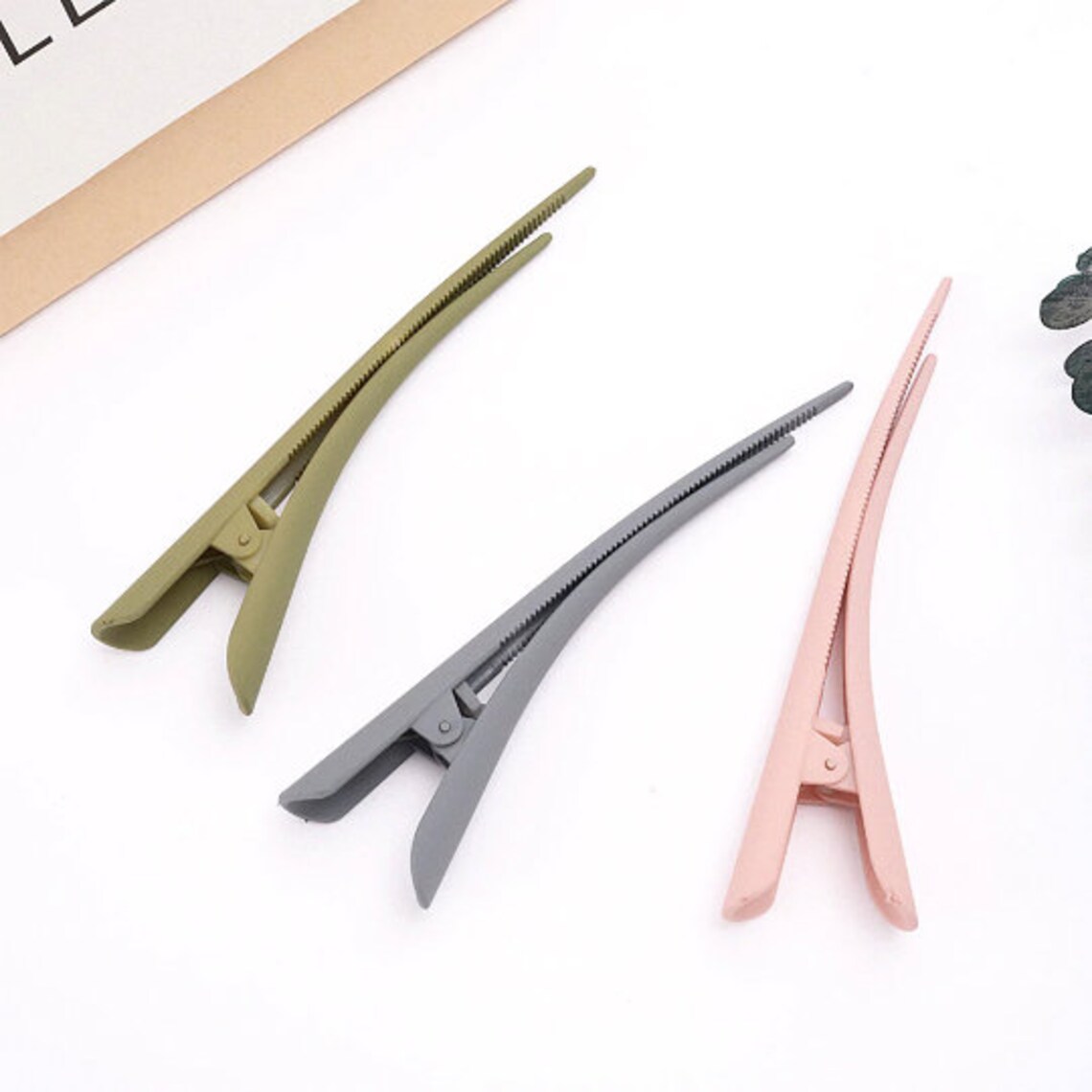 Large Alligator Hair Clips Durable NonSlip Duckbill Acrylic Etsy