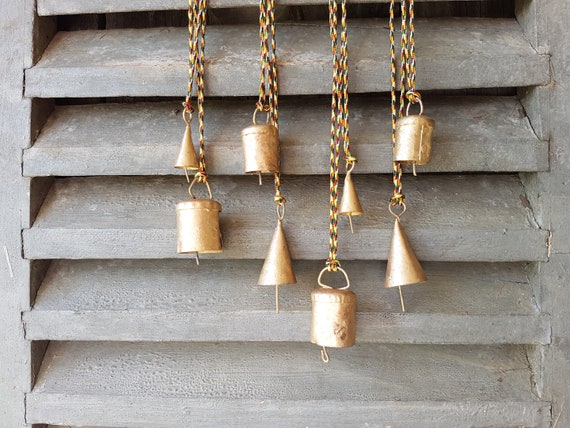 8 Brass Bells, Cow Bells, Cattle Bells, Wedding Bell Favors