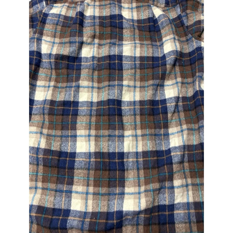 Vintage 70s -80 Pendleton Board Shirt Mens Plaid Woodcutter 100% Wool USA Large image 15