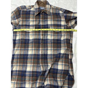 Vintage 70s -80 Pendleton Board Shirt Mens Plaid Woodcutter 100% Wool USA Large image 10