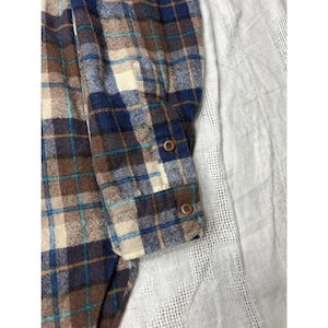 Vintage 70s -80 Pendleton Board Shirt Mens Plaid Woodcutter 100% Wool USA Large image 2