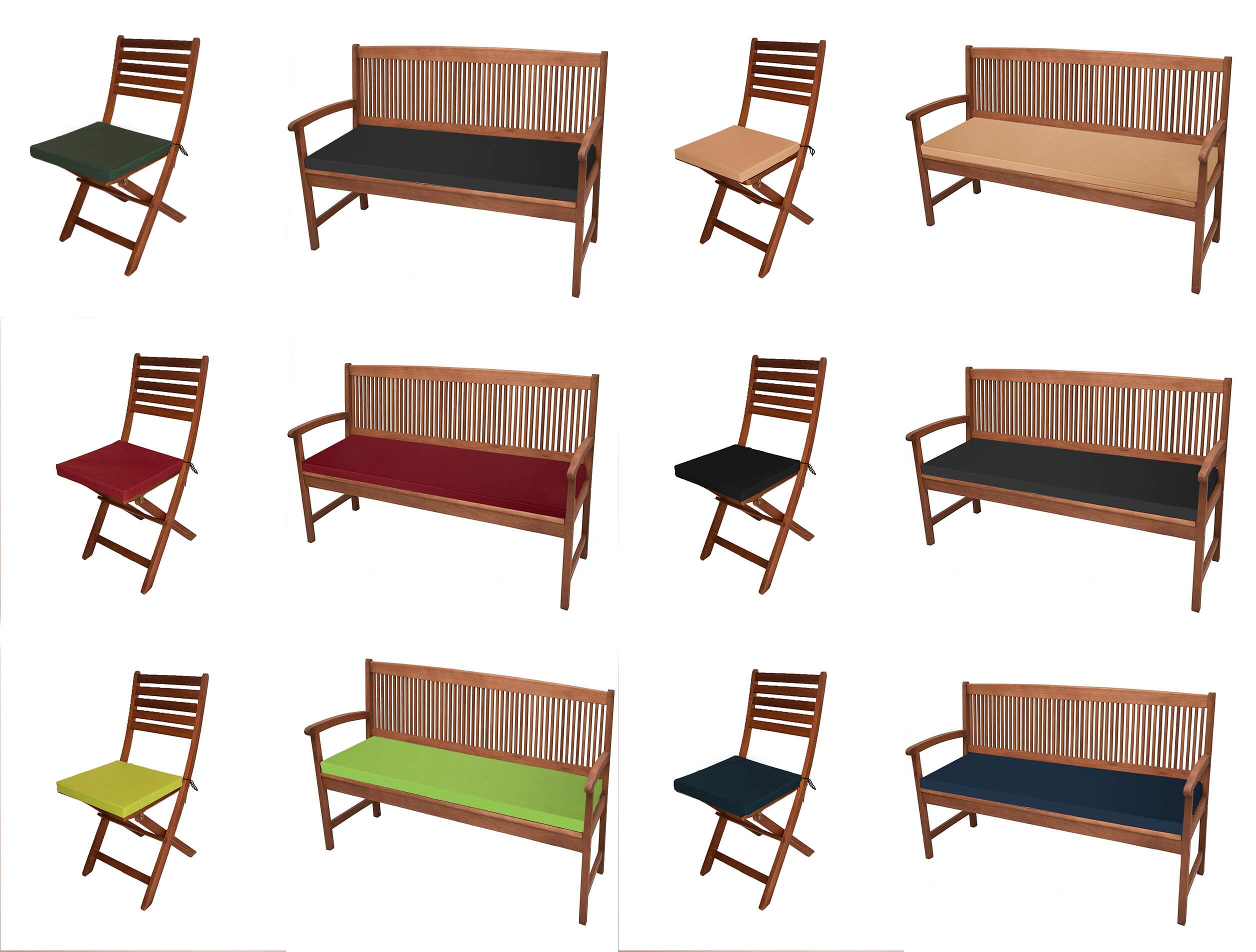 Outdoor Chair Seat Pads Bench Pads Waterproof Garden Chair Etsy UK