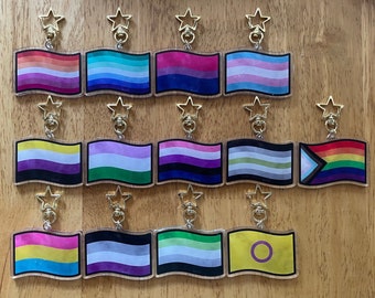 Pride Flag Acrylic Keychains | DBD Charm