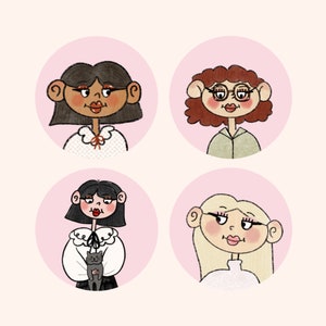Custom cute character/ avatar for profile picture from your photo