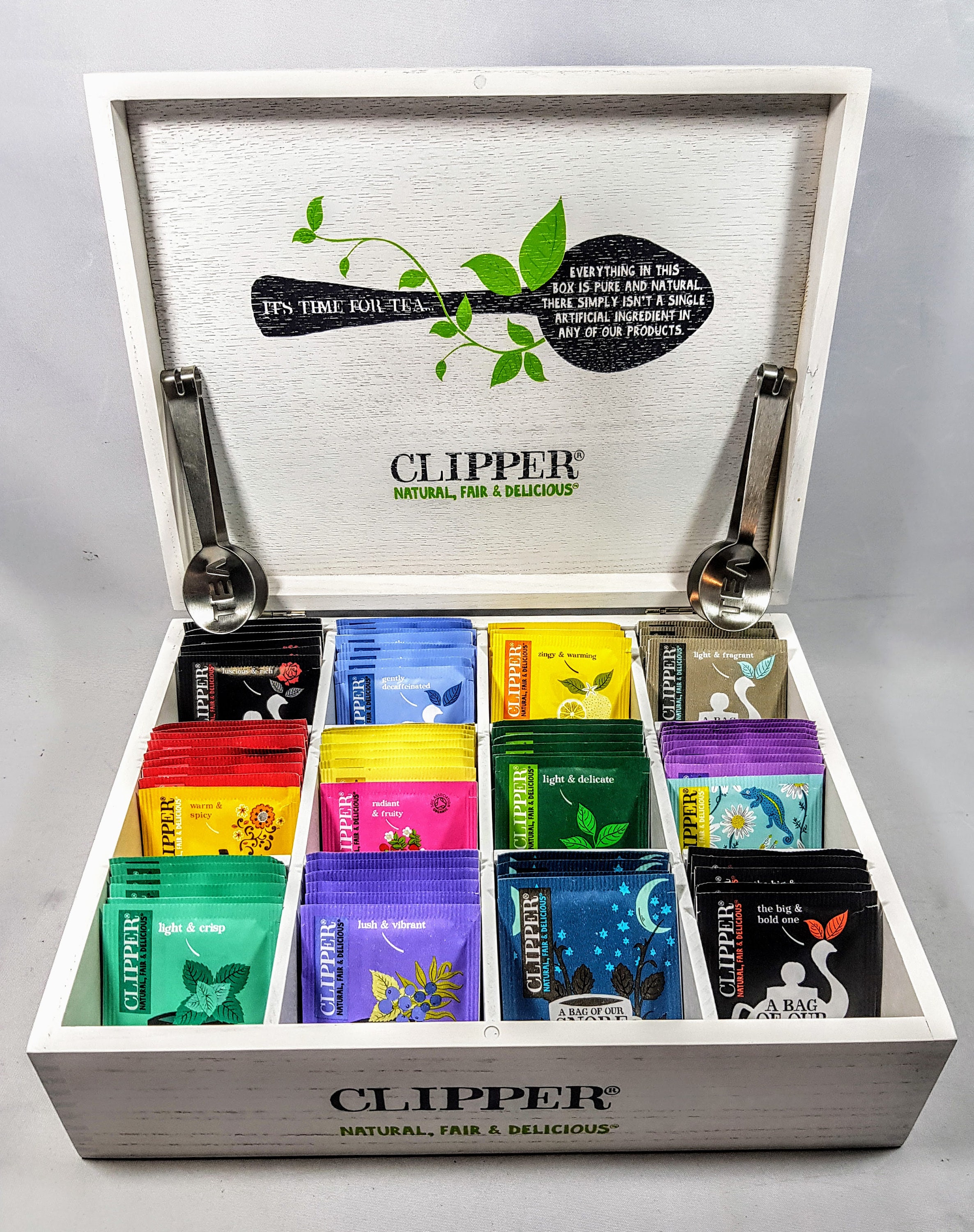 Clipper Tea Infusions Bio 18 Parfums 100 Sachets Thé Enveloppés Boite  Argentée -  France