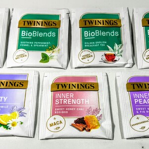 Twinings Benefit AdaptogensTeas Variety Pack. Superblends,Ashwagandha, Tulsi, Maca, Bacillus Coagulans. Assorted Teas. Taster Pack. image 4