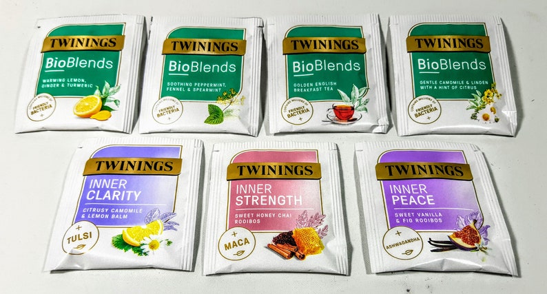 Twinings Benefit AdaptogensTeas Variety Pack. Superblends,Ashwagandha, Tulsi, Maca, Bacillus Coagulans. Assorted Teas. Taster Pack. image 4
