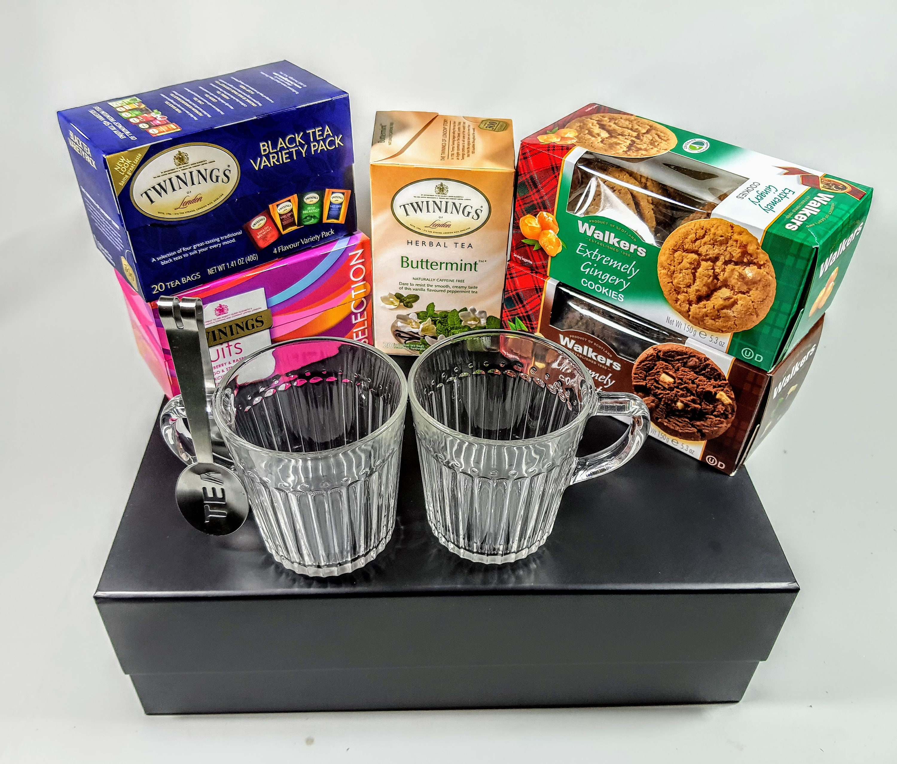 Tea and Biscuits Tea Gift Set. Twinings Tea & Walkers Etsy