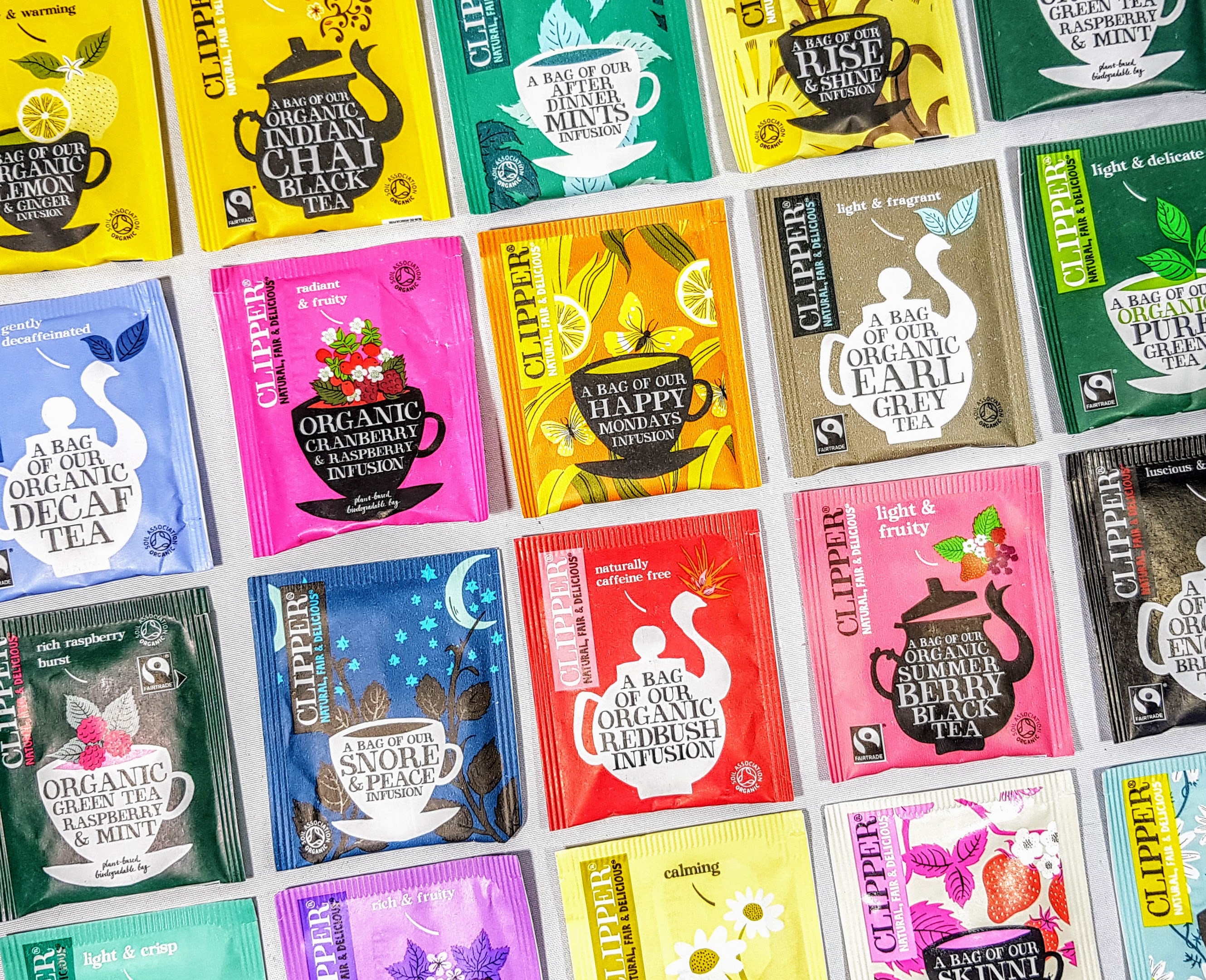 Clipper Organic Tea Black Card Box Selection. Plastic Free Tea Etsy