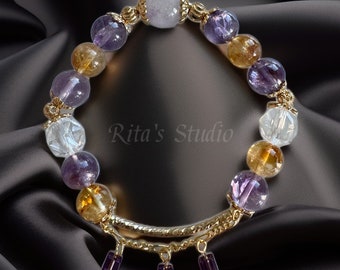 Hemera Customized Hand Made Gemstone Bracelet A016