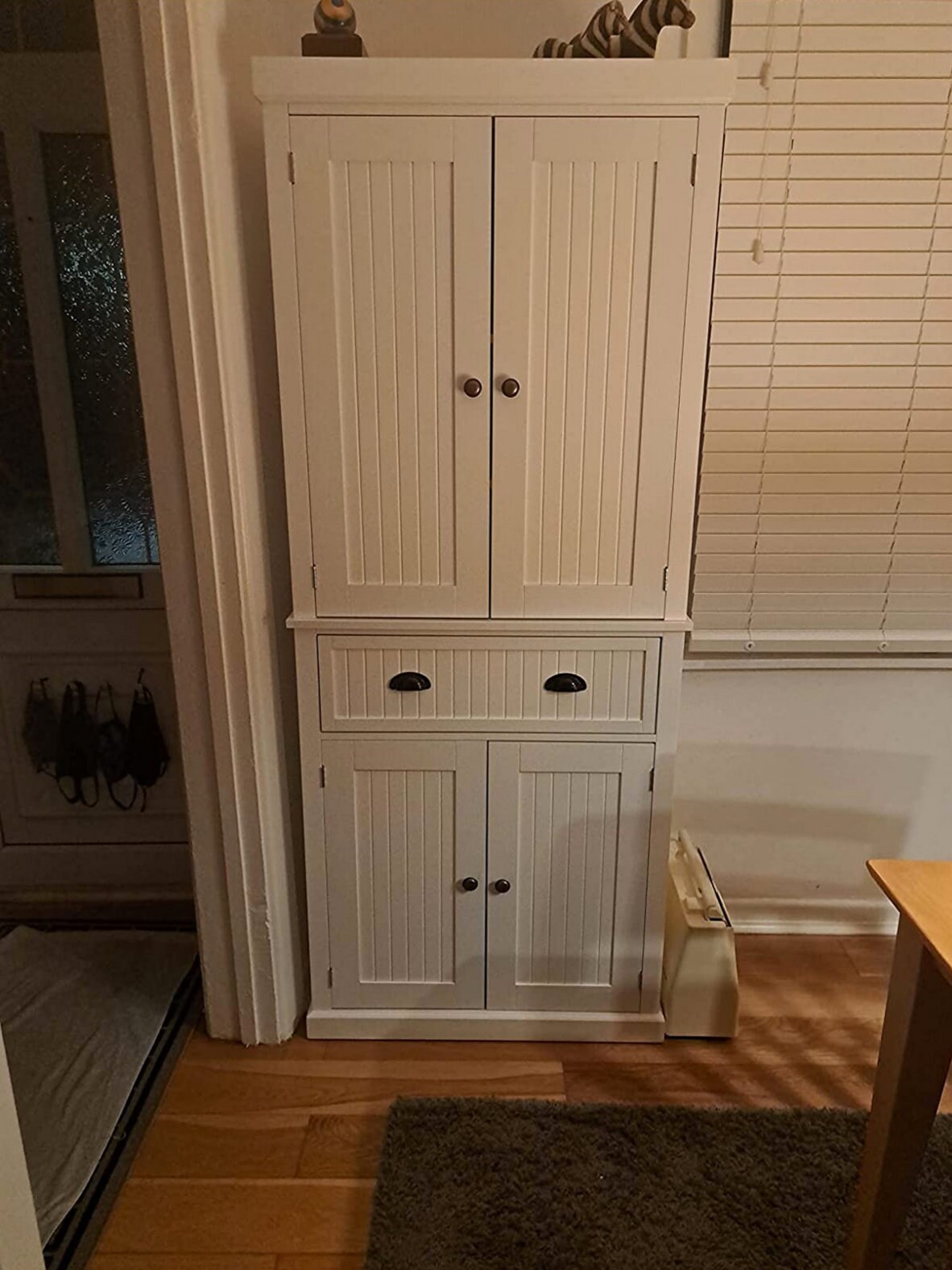 Tall Kitchen Pantry Cupboard White Wood Storage Etsy UK