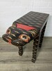 Cat Coffee Table in Brown, Red and Gold Side Tables Fair Trade Hand Made - Small/Large 