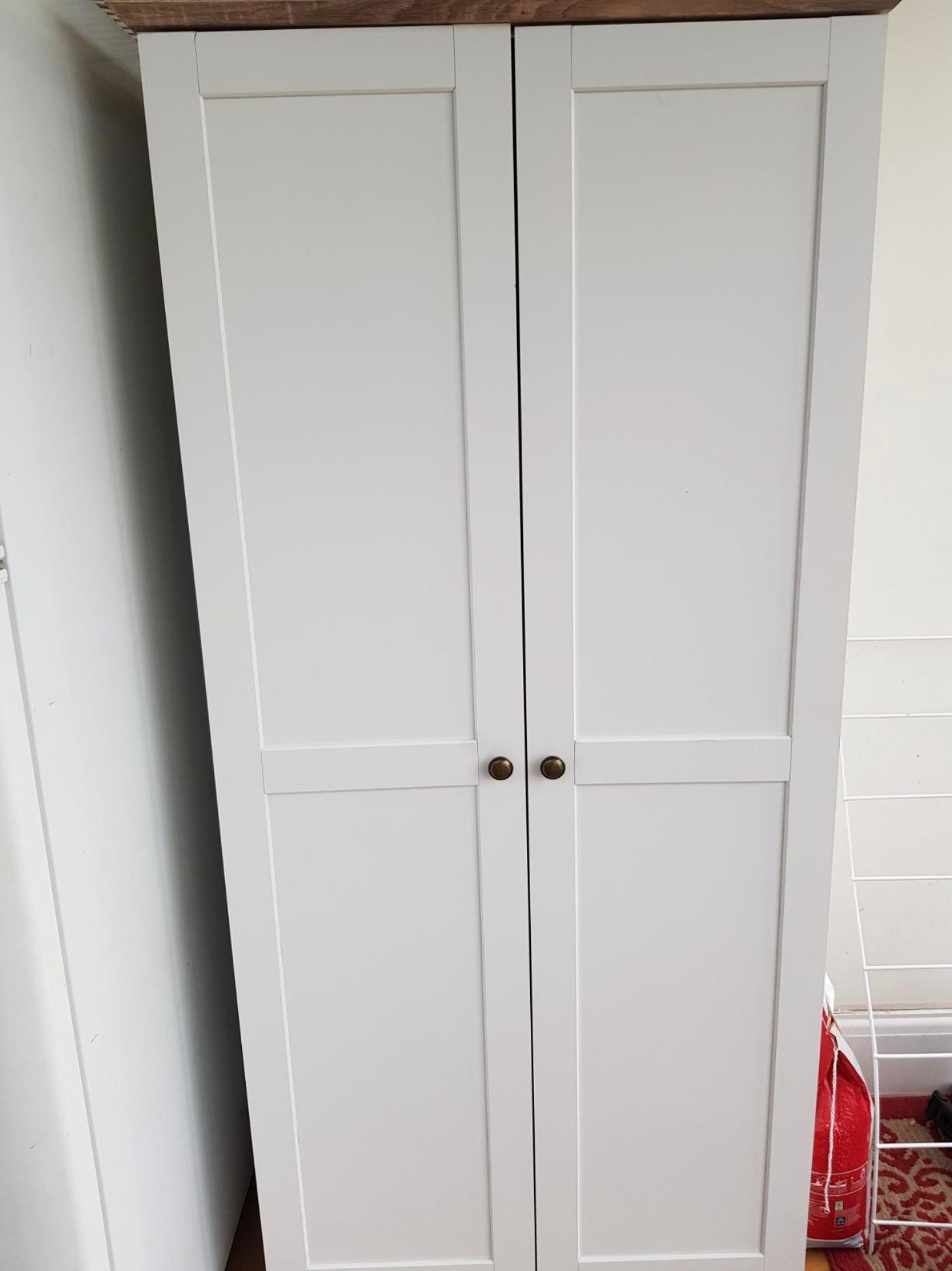 Tall Wooden Storage Cupboard With 2 Doors and 4 Etsy