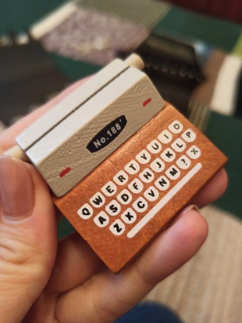 Polaroid Photo Holder Mini Retro Typewriter Wooden Desktop Etsy
