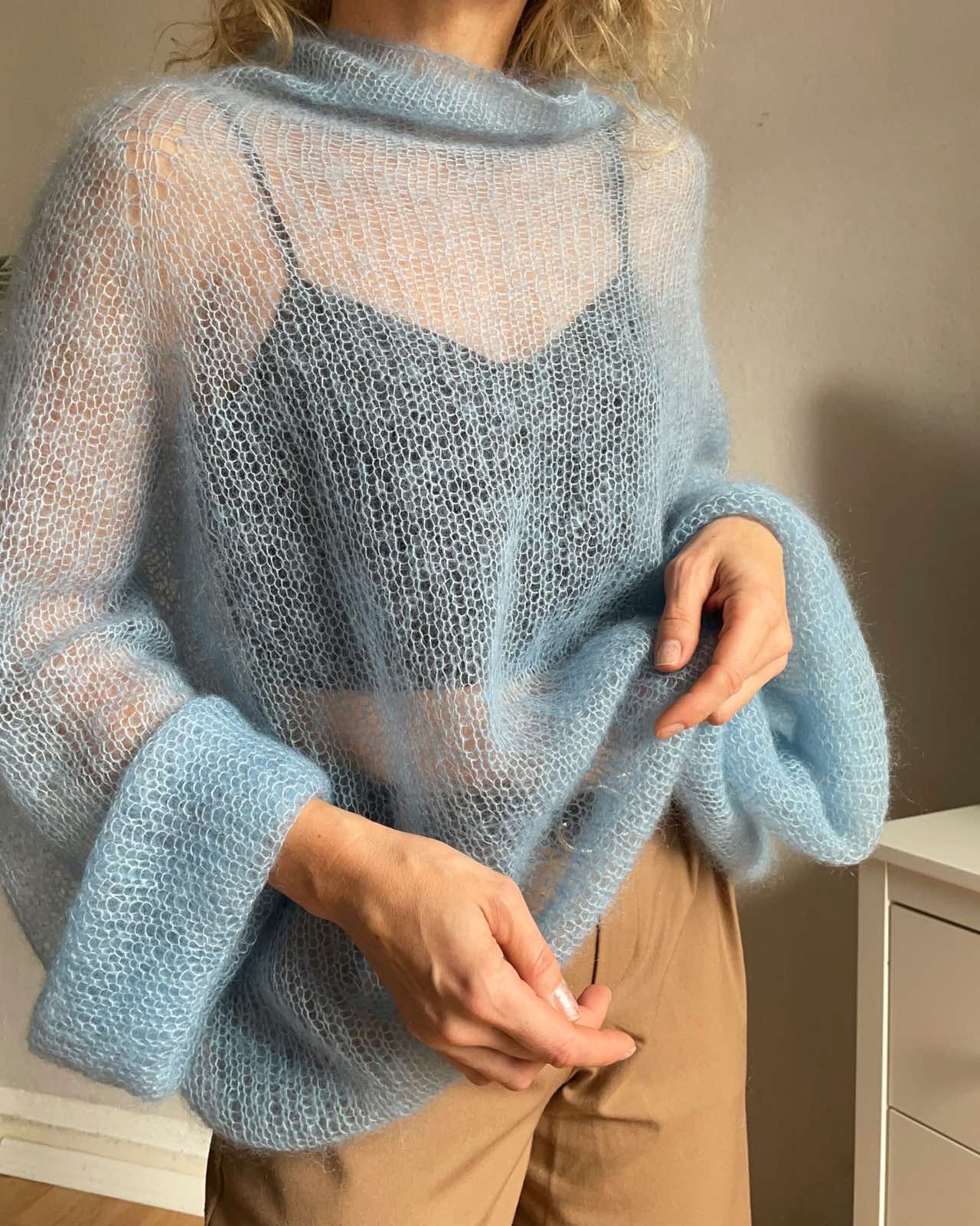 English Pattern, Knitting Pattern Mohair Sweater Turtleneck English Pattern, Knitting Pattern Mohair Sweater Turtleneck