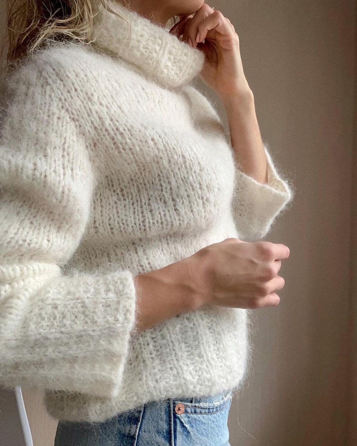 Knitting Pattern Mohair Sweater Sweater Pattern Mohair - Etsy