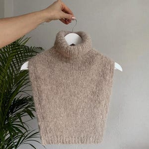 Englisches Muster, Halswärmer Muster, Rollkragen Strickmuster, Alpaka Halswärmer, Modernes Strickmuster