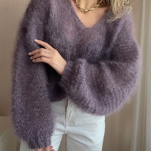 English Pattern, Knitting Pattern Sweater V Neck Knitting