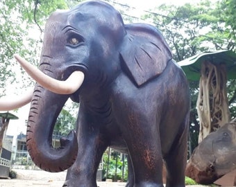 Sculpture d’éléphant,Éléphants en bois, Statue en bois,Décoration intérieure,Cadeau