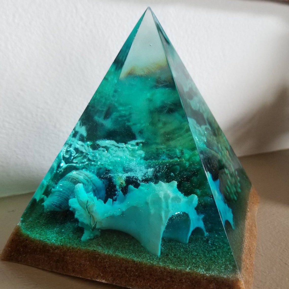 Handmade Pyramid Resin Pyramid Memorial Piece Handmade Etsy UK