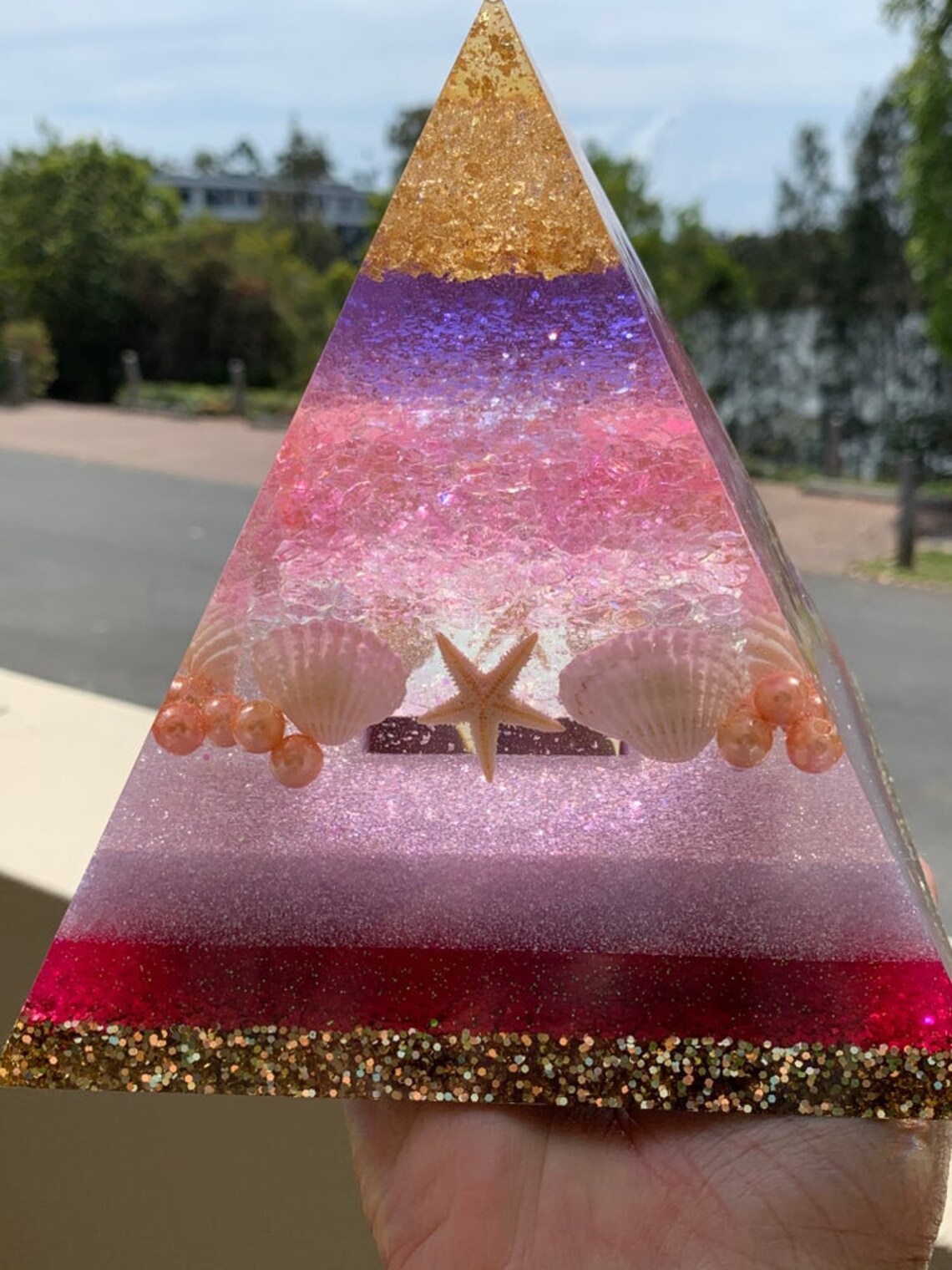 Handmade Pyramid Resin Pyramid Memorial Piece Handmade Etsy