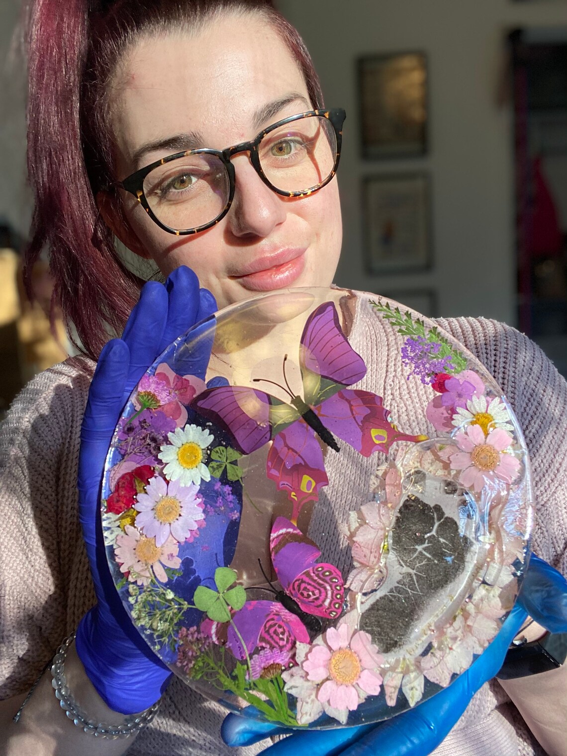 Handmade Keepsake Resin Memorial Piece Handmade Gift Etsy