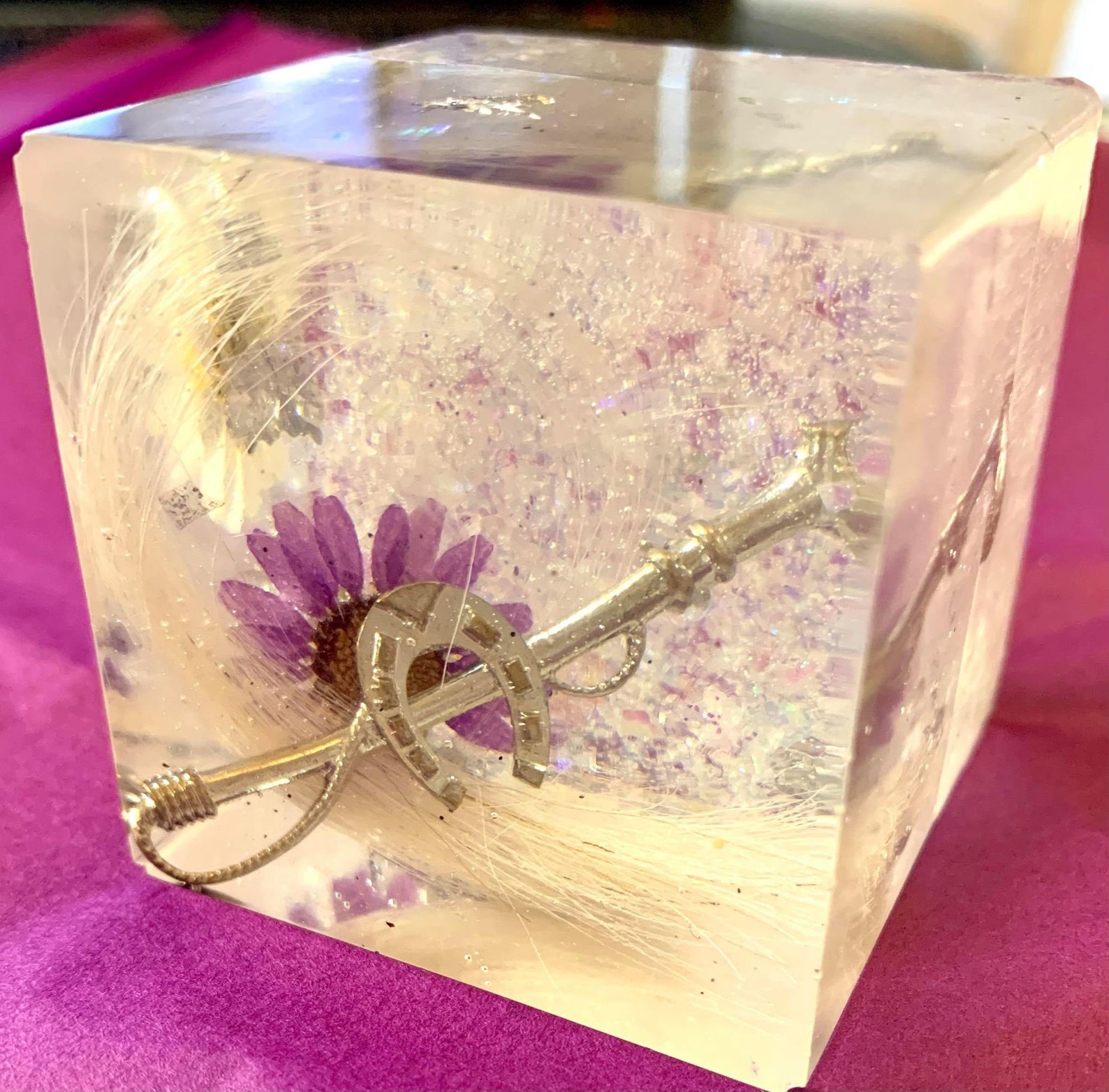 Handmade Keepsake Resin Memorial Piece Handmade Gift Etsy